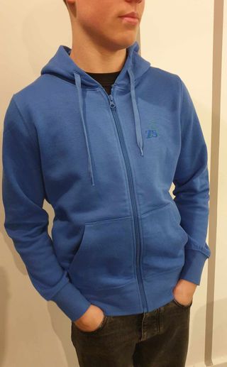 Gilet à capuche avec flocage pistolet