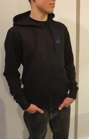Gilet à capuche avec flocage pistolet