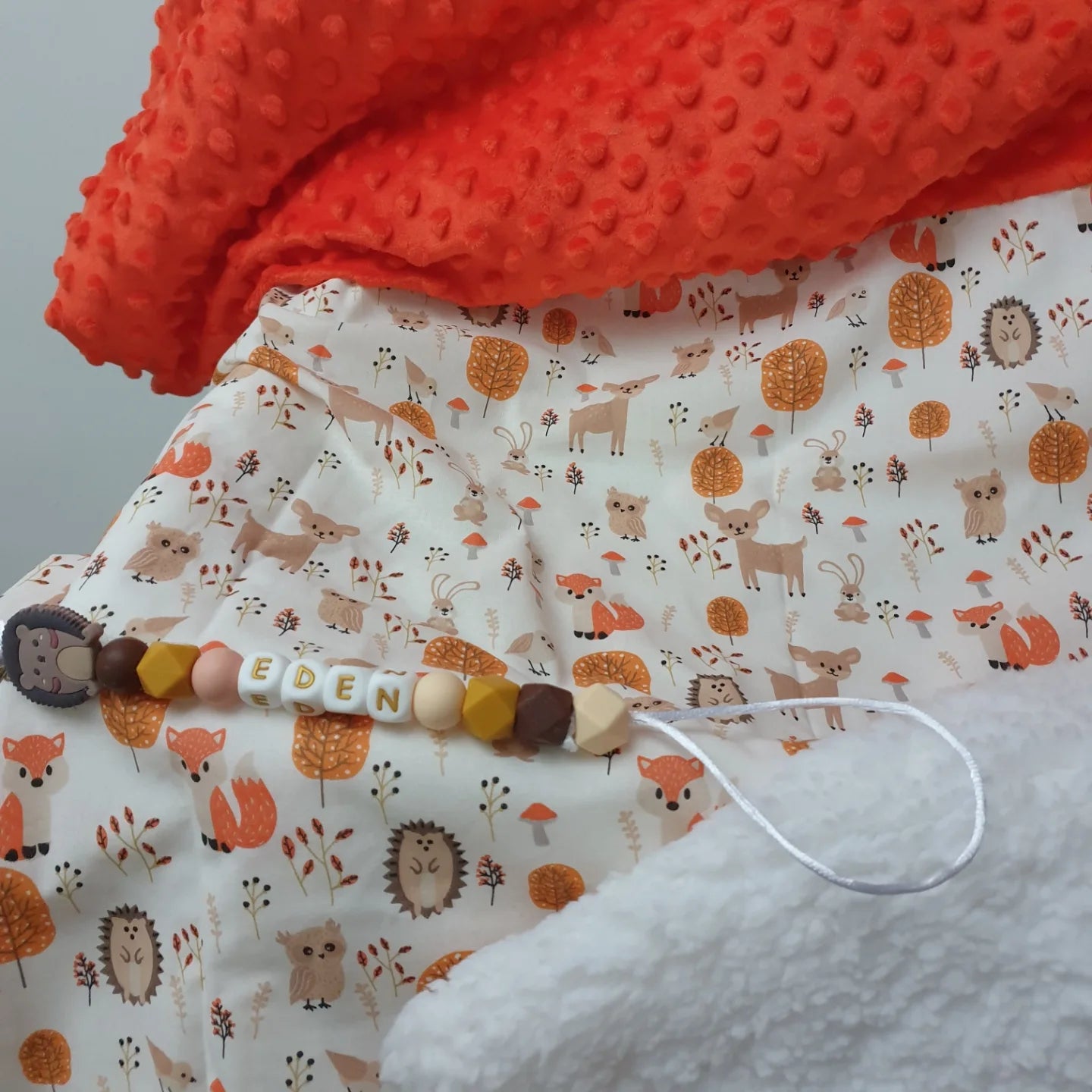 Couverture BÉBÉ et attache tétine assorti