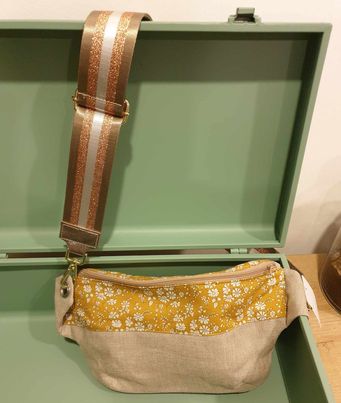 Sac Banane en tissus coton ou simili cuir