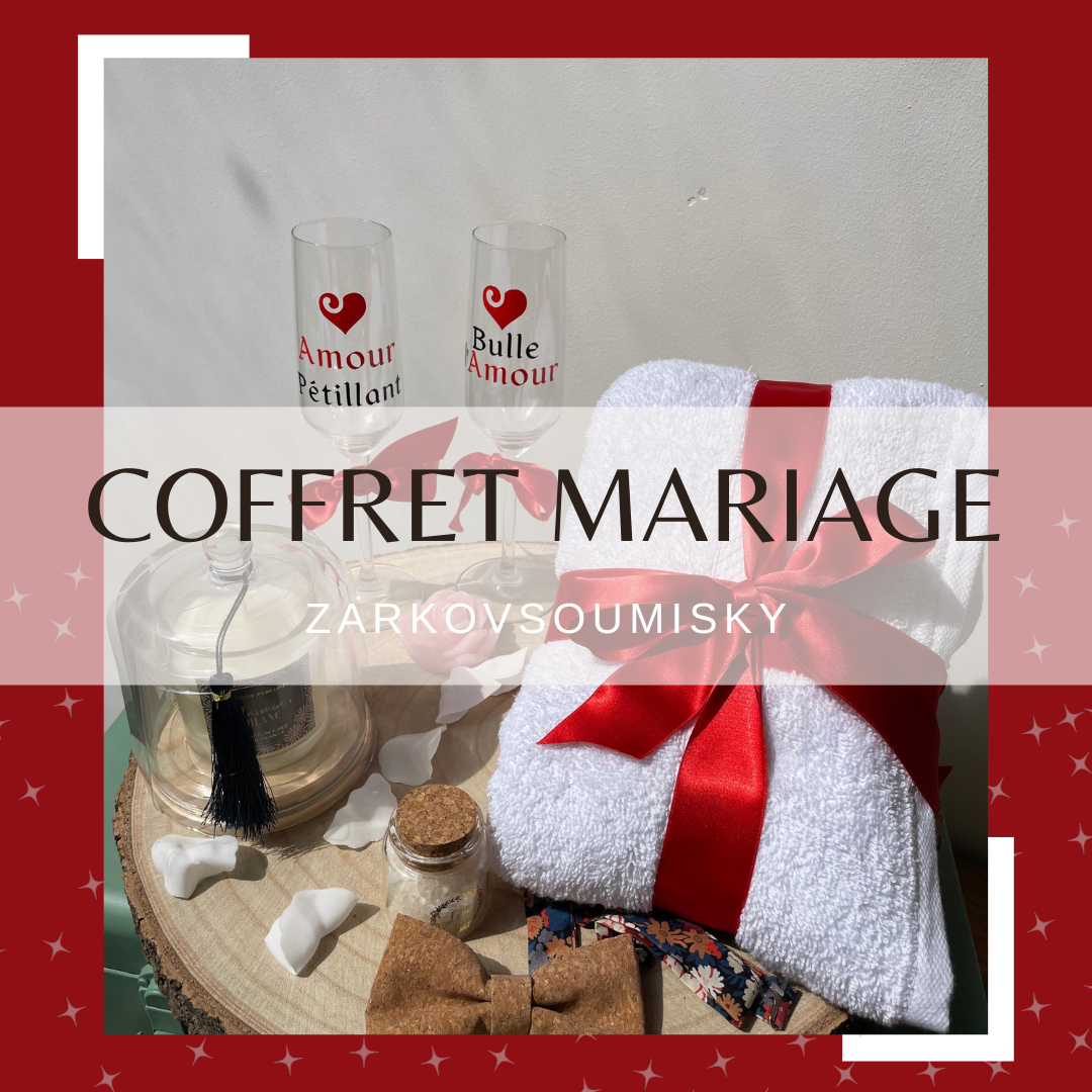 Coffret cadeau mariage, cadeau saint Valentin, cadeau couple