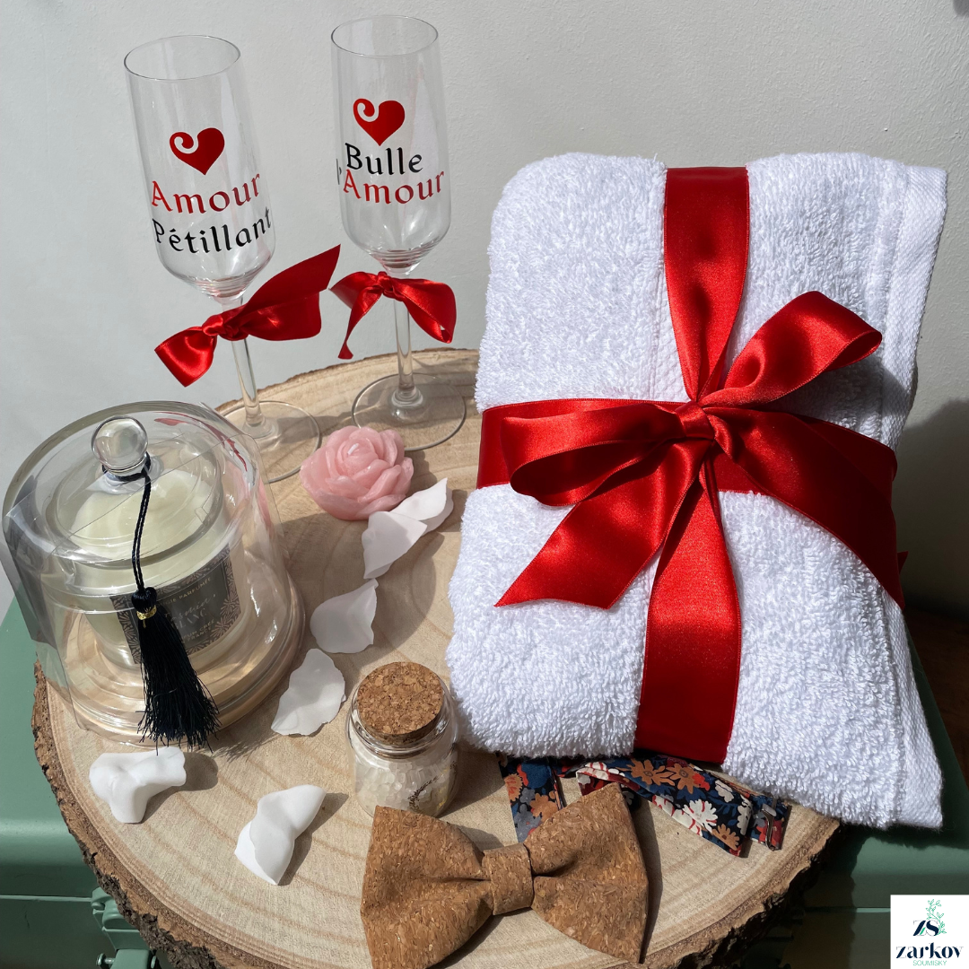 Coffret cadeau mariage, cadeau saint Valentin, cadeau couple